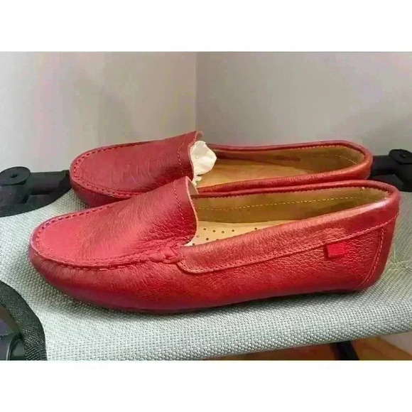 New! Marc Joseph Red Leather Slip on Loafer Size 6.5 - Picture 6 of 6